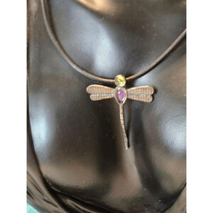 Women's vintage 925 citlali mex Dragonfly Necklace